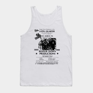 Live Hip Hop at the Latin Quarter Concert Flyer (1987) Tank Top